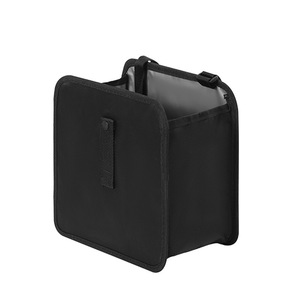Foldable Portable Car Trash Can 8L Rectangular Oxford Cloth Hanging Storage Bag for Rear Seats Black - Product Image 1
