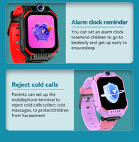 Nuevo Reloj Inteligente para Niños, Reloj con Teléfono Inteligente para Niños, Videollamada, Micro Chat, Despertador, Álbum de Fotos, Función de Giro de Fotos, Desmontable, 700 MA