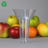 Gobelets en plastique PP 700 ml pour jus, thé au lait, café, vodka, eau minérale, salades de fruits, plateaux à collations, contenants à emporter
