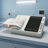 JINZHONG ECG301 Taşınabilir 12 Kanallı Dokunmatik Ekranlı ve Termal Kayıt Kağıtlı EKG Cihazı