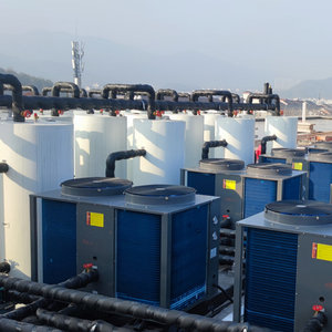 CaHP PI 42 Closed Pressurized Air Source Heat Pump Water <b>Heater</b> System 455L <b>Small</b> Tank For Hospital Building - Product Image 2