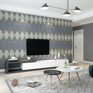 Vintage marbre pierre papier peint chambre salon porche TV fond mur style américain - Product Image 4