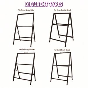 <b>A3</b> A4 A5 A6 Size Banner Poster Holder Display Frame Aluminum Double Side a Frame Poster Display Stand Chalk Board a Frame Sign - Product Image 2