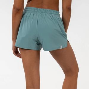 Shorts Deportivos de Mujer 2 en 1 con Forro, de 4 Pulgadas de Cintura Alta, con Bolsillos y Efecto Scrunch Butt, para Entrenamiento y Running - Product Image 2