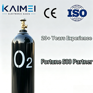 Oxygène gazeux <span class=keywords><strong>O2</strong></span> de haute pureté 99,9999 % (6N), CAS 7782-44-7, qualité électronique, source pour l'oxydation des semi-conducteurs et la fabrication de plaquettes - Product Image 1
