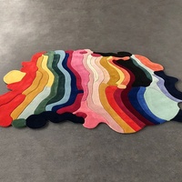 Tapis de chevet personnalisé avec logo chinois, tapis de sol en laine douce pour chambre à coucher, salon, vestiaire, tapis de table basse, tapis de prière