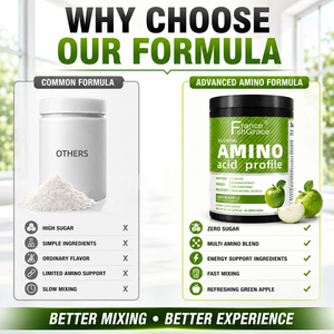 Wholesale Amino Acid Supplement Manufacturer with Guarana Focus and Muscle Recovery Green Apple Flavor Amino Acid Powder - Product Image 3
