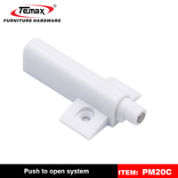 Système d'amortisseur à ouverture par pression Temax PM20, dispositif de fermeture douce pour porte d'armoire, placard