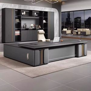 Conjunto de Escritorio Ejecutivo Moderno con Silla, Muebles de Oficina de Tablero Artificial DY12522 - Product Image 2