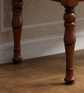 Set per Studio Domestico Scrivania in Legno Massello di Mogano con Sedia Libreria in Stile Americano Mobili Classici Tavolo da Studio e Ufficio - Product Image 4