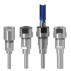 1/2 1/4 Timmerwerk Graveren Trimmen Machine Verlenging Shank Staaf Adapter Router Bits Chuck Collet Houder Tools