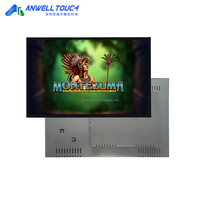 Écran tactile capacitif PCAP de 22 pouces, moniteur de jeu 1920x1080 en métal avec VGA, USB, RS232 pour jeux de compétences à monnayeur