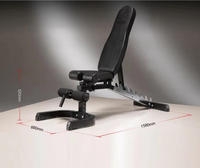 Banc de musculation professionnel DINUO à inclinaison réglable avec support pour les jambes, multi-positions pour les exercices de pectoraux et de renforcement du tronc
