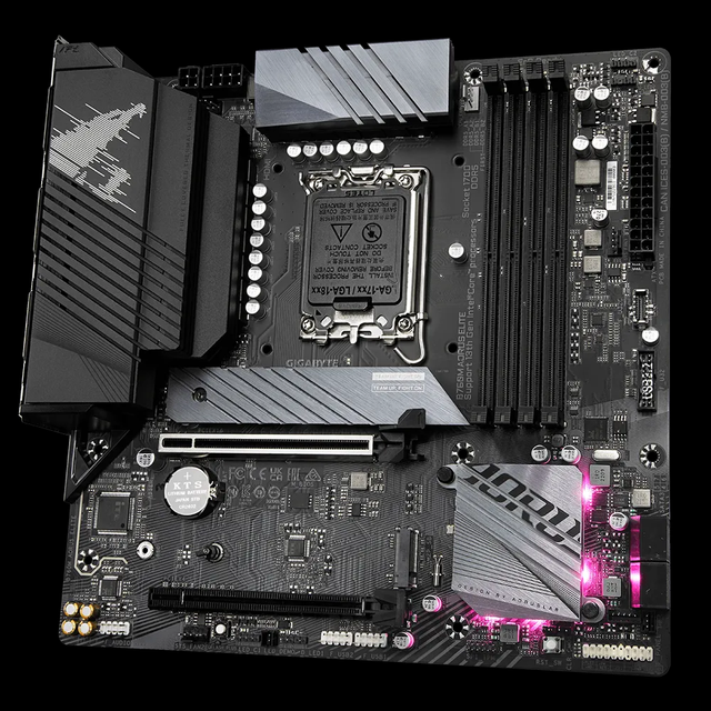 GIGABYTE B760M AORUS ELITE Motherboard LGA 1700 Supports Intel Core 14th 192GB DDR5 Micro ATX PCIe 4.0 Motherboard