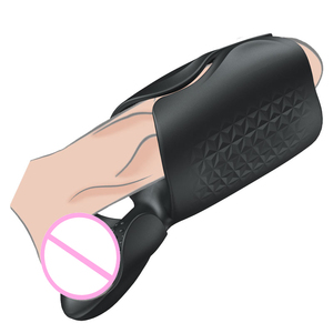 Masturbador Masculino de Silicona Recargable con Vibrador, Dispositivo de Entrenamiento para Pene y Juguete Sexual con Vibración - Product Image 4