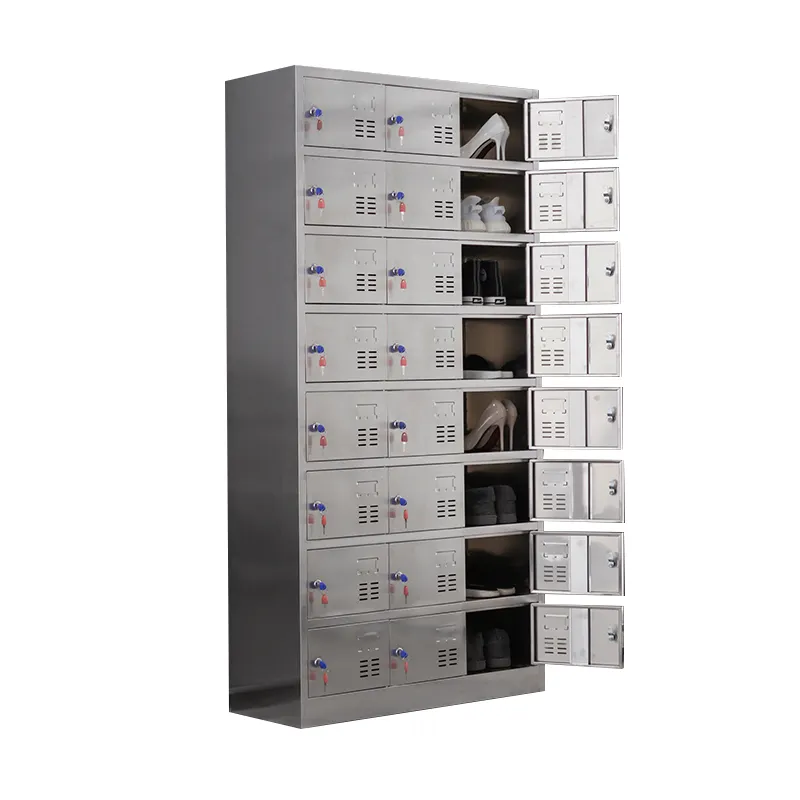 High-quality 24 doors stainless steel locker metal lockers storage cabinets cupboard