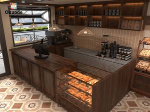 Muebles Comerciales de Diseño en Madera, Estantes para Cafetería y Vino, Kiosco con Estantes para Interiores de Cafés y Vitrinas - Product Image 5