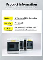 Boîtier en plastique de haute qualité Crocll SK, étanche, boîte de distribution électrique MCB, équipement de distribution d'énergie IP66