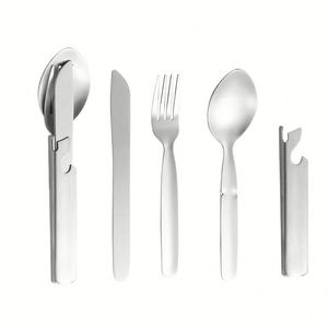 Juego de Cubiertos Ecológicos de Paja de Trigo para Exteriores, Portátil para Viajes, Combinación de Cuchillo, Tenedor y Cuchara para Camping - Product Image 4