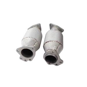 Chevrolet Corvette C8/Z06 V8 2019-  Tuyaux de raccordement d'échappement à écoulement libre, collecteur d'échappement de course, tuyau droit - Product Image 1