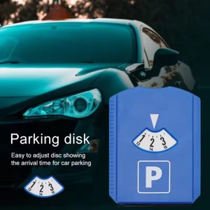 Disco de estacionamiento portátil para coche y motocicleta, temporizador de plástico con pantalla de hora de llegada para aparcamientos - Product Image 6