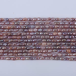 ไข่มุกน้ำจืดทรงกลมสีขาวธรรมชาติ ขนาด 3-4 มม. สำหรับทำสร้อยคอ DIY ลูกปัดสีขาวแบบหลวม - Product Image 4