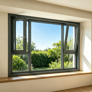 Window <strong>Removable</strong> Hinge Aluminum <strong>Glass</strong> Easy Clean Detach Tilt Turn Kitchen Grease Removal Windows - Product Image 5