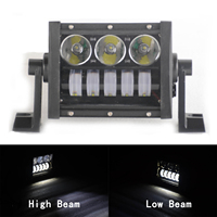 Barres lumineuses LED pour voiture 12/24 V 55W-550W, à double rangée droite, 6000K, de 5,5 à 55 pouces, faisceau haut/bas, pour véhicules tout-terrain 4x4 et camions