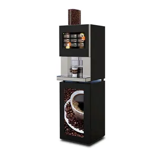 Freshly Ground And Cooked 9 Flavors Top Loading Commercial Instant Coffee Milk Tea Machine Coffee Vending Machine