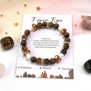 Pulsera de Piedra Natural con Cuentas de Vidrio Coloridas, Diseño Personalizado de Nuevos Comenzos, Lista para Enviar (RTS) - Product Image 3