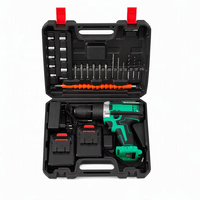 Kit de perceuse sans fil de qualité industrielle 21V, batterie au lithium, vitesse variable, outil électrique multifonctionnel pour usage domestique et extérieur