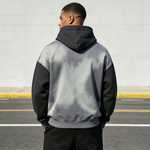 Sudadera con Capucha Personalizada Vintage, Lavada, de Gran Gramaje, con Hombros Caídos, Estilo Urbano, 100% Algodón para Hombre - Product Image 3