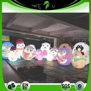 Oso Inflable Personalizado con Gorro Rojo, Modelo Publicitario, <span class=keywords><strong>Mapache</strong></span> Inflable <span class=keywords><strong>Gigante</strong></span>, Duradero, para Decoración de Fiestas y Navidad - Product Image 6