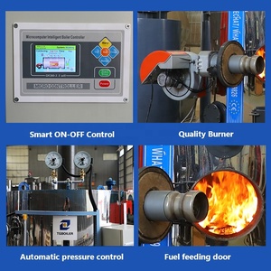 Nieuwe industriële verticale vuurbuis hogedruk kleine 500kg/uur gas olie LPG biomassa stoomketel - Product Image 4