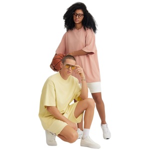 T-shirt en coton épais pour hommes, col en O de luxe, imprimé bouffant, logo personnalisé, manches courtes, couleur unie - Product Image 5