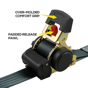 Carico pesante 2 "auto-avvolgimento cricchetto con ganci di bloccaggio S-indicatore di sovraccarico per il trasporto minerario e giacimenti petroliferi - Product Image 5