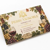 Cartes de visite personnalisées en papier couché imprimées en couleur, sur le thème de diverses industries, cartes d'invitation artistiques, cartes de visite personnalisées avec nom
