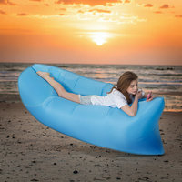Nouveau transat gonflable Air Sofa Hamac Portable, conception anti-fuite d'air étanche à l'eau-Canapé idéal pour la plage au bord du lac