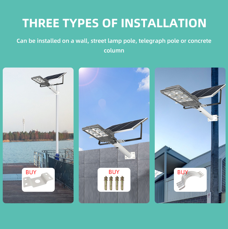 Integrated Solar Led Street Light 150W 200W Led Streetlight - Solar Street Light - 7