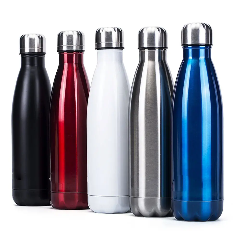 Christmas gist use 500 ML 750 ML Cola Shaped Water Bottle Thermos 17 oz vacuum flasks insulated cups thermos cola bottle