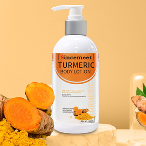 Crème éclaircissante pour <span class=keywords><strong>peau</strong></span> foncée Lotion blanchissante pour le corps au curcuma au parfum personnalisé pour élimination des taches - Product Image 1