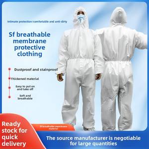 ชุ<span class=keywords><strong>ด</strong></span>ทำงานผ้าใยสังเคราะห์แบบหนาแบบใช้แล้วทิ้งสำหรับผู้เพาะพันธุ์ที่มีฮู้ดแบบชิ้นเ<span class=keywords><strong>ด</strong></span>ียวปลอ<span class=keywords><strong>ด</strong></span>ภัยสำหรับเสื้อผ้า - Product Image 5