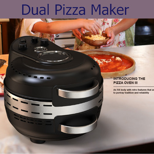 <span class=keywords><strong>Mini</strong></span> <span class=keywords><strong>four</strong></span> à pizza électrique à deux couches et crêpière pour usage domestique Chapati cuisson rôtissoire Flapjack grille-pain - Product Image 2