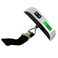 Balances électroniques portables LCD 50KG suspendues balance à bagages numérique de voyage Portable pour valises