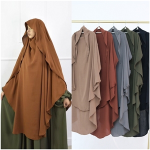 L-216 Turbante Turco Traspirante Best Seller in Medio Oriente, Hijab Islamico Monocolore Extra Lungo, Khimar da <span class=keywords><strong>Preghiera</strong></span> per Donne - Product Image 1