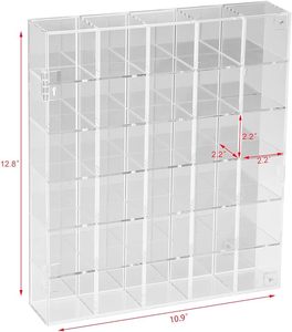 Boîte de <span class=keywords><strong>collection</strong></span> en acrylique réglable <span class=keywords><strong>Vitrine</strong></span> de roche transparente Pierres de flèche en miroir Titulaire d'objets de <span class=keywords><strong>collection</strong></span> en cristal minéral - Product Image 1