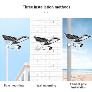 Outdoor IP65 4G/WIFi App Control Integrated Type Security <b>Solar</b> Street Light With CCTV <b>Camera</b> - Product Image 5