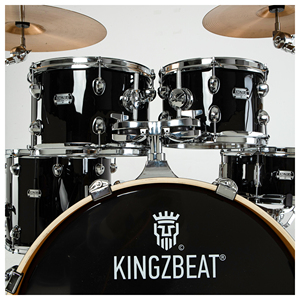 KINGZBEAT - Juego de Batería Acústica Clásica de 22 Pulgadas y 5 Piezas con Cubierta de PVC y Madera de Álamo para Principiantes - Product Image 3