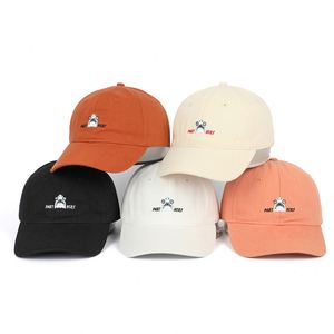 Personalizado 6 paneles de algodón Material blanco papá sombreros No mínimo, bordado Hip Hop gorra de béisbol - Product Image 4