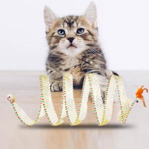 Túnel para Gatos Plegable de Entrega Rápida, Túnel Espiral para Gatos de 10 Pulgadas, Juguete Portátil para Gatos, Juguetes Personalizados para Gatos - Product Image 3